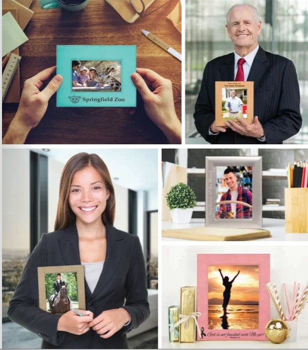 leatherette pic frames