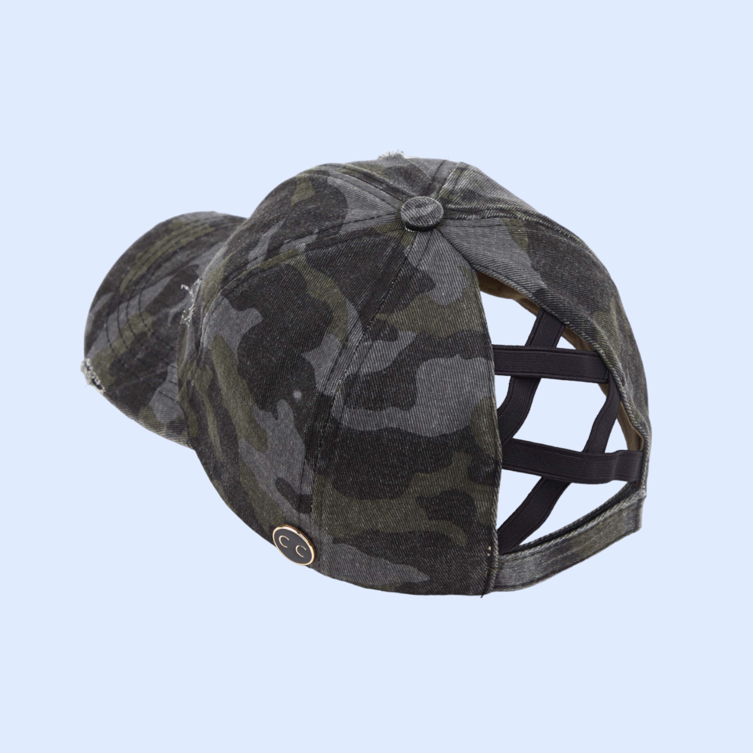 Criss-Cross High Ponytail Ball Cap BT799P