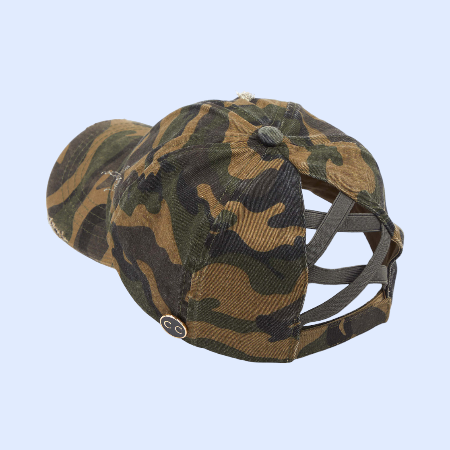 Criss-Cross High Ponytail Ball Cap BT799P