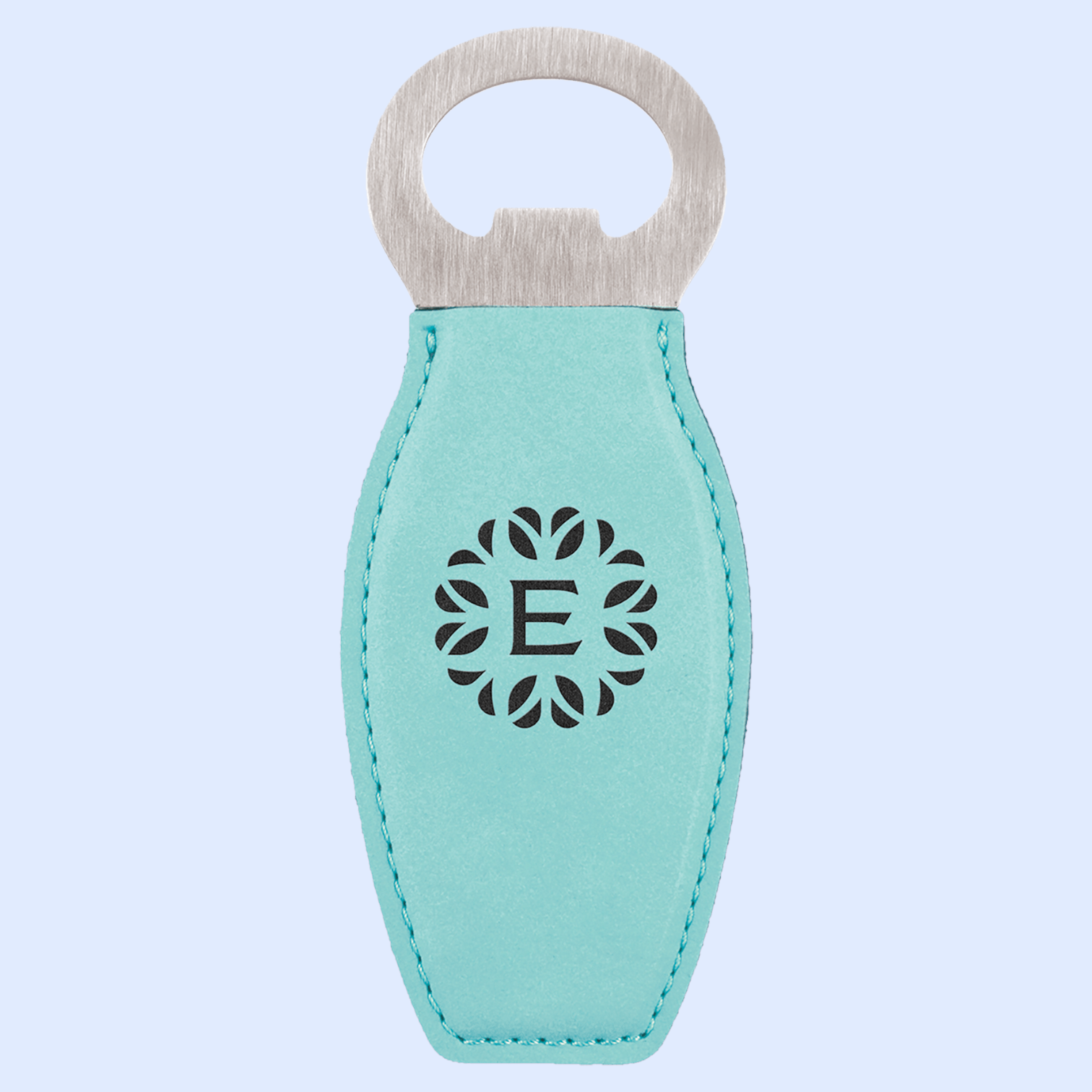 LASERABLE LEATHERETTE MAGNET BOTTLE OPENER