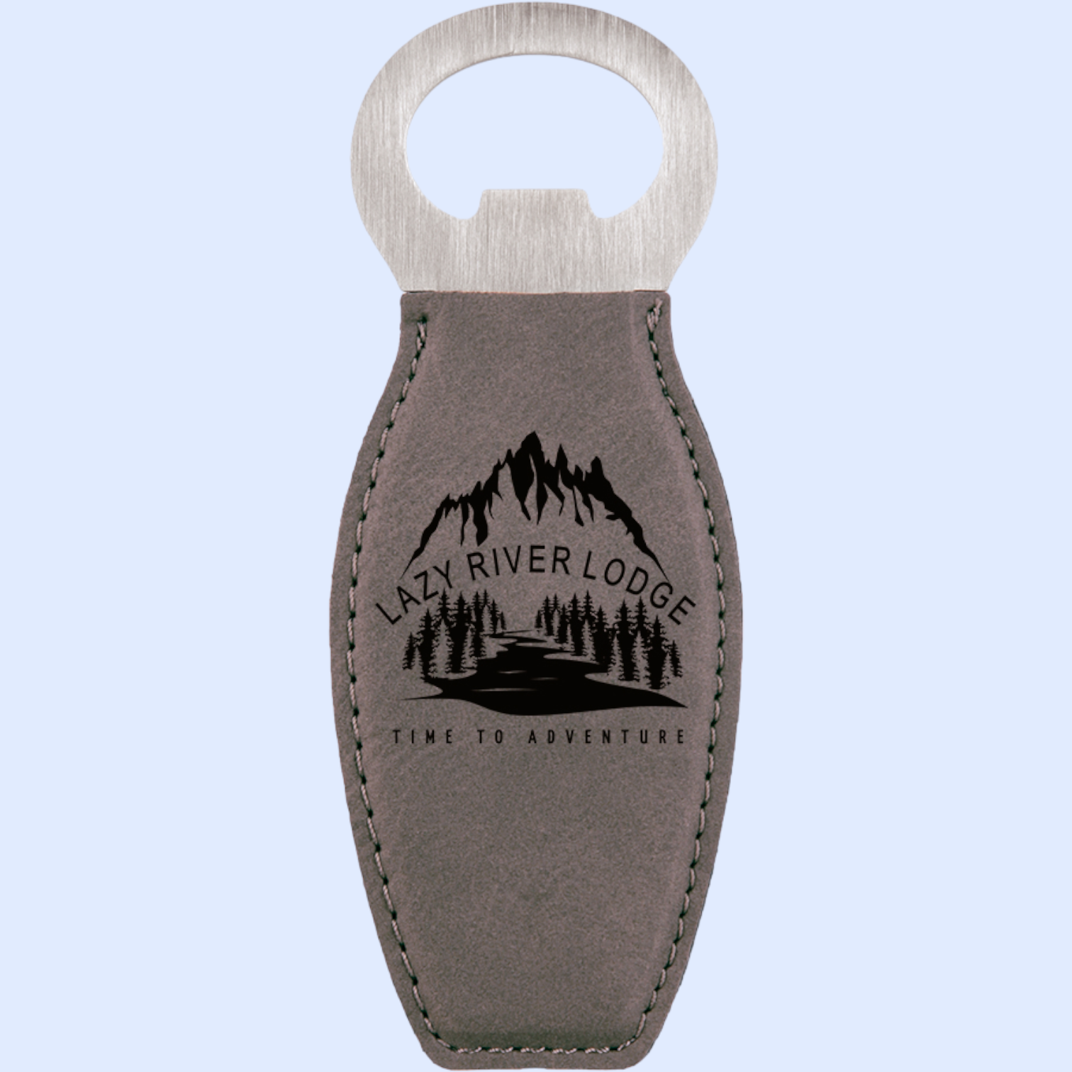 LASERABLE LEATHERETTE MAGNET BOTTLE OPENER