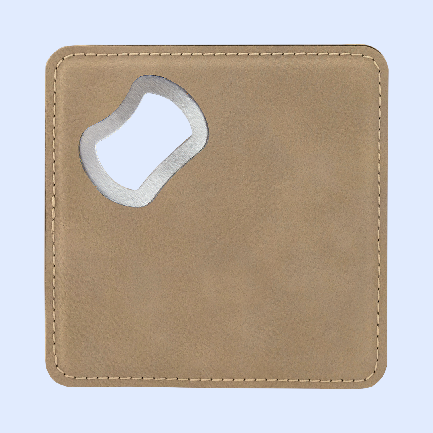 4x4 LASERABLE LEATHERETTE BOTTLE OPENER