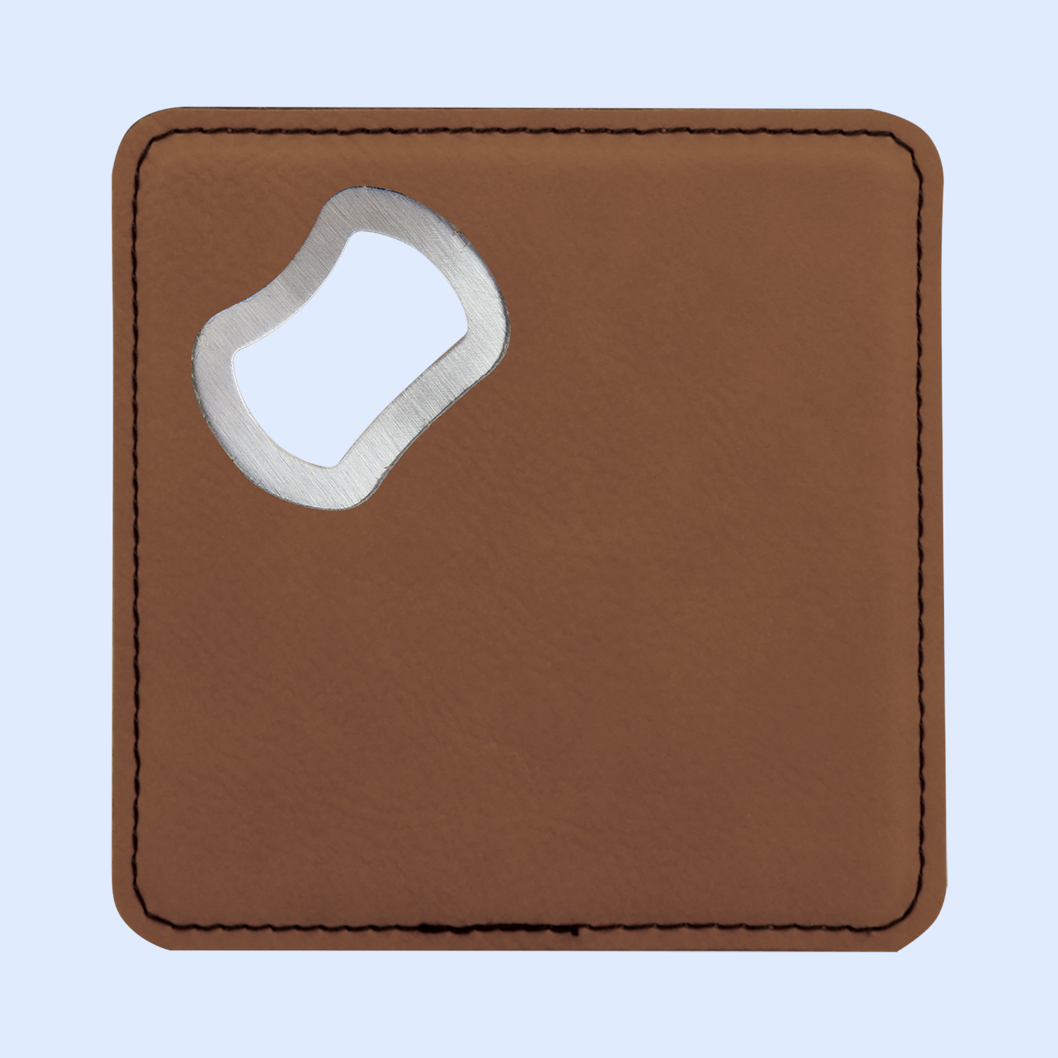 4x4 LASERABLE LEATHERETTE BOTTLE OPENER