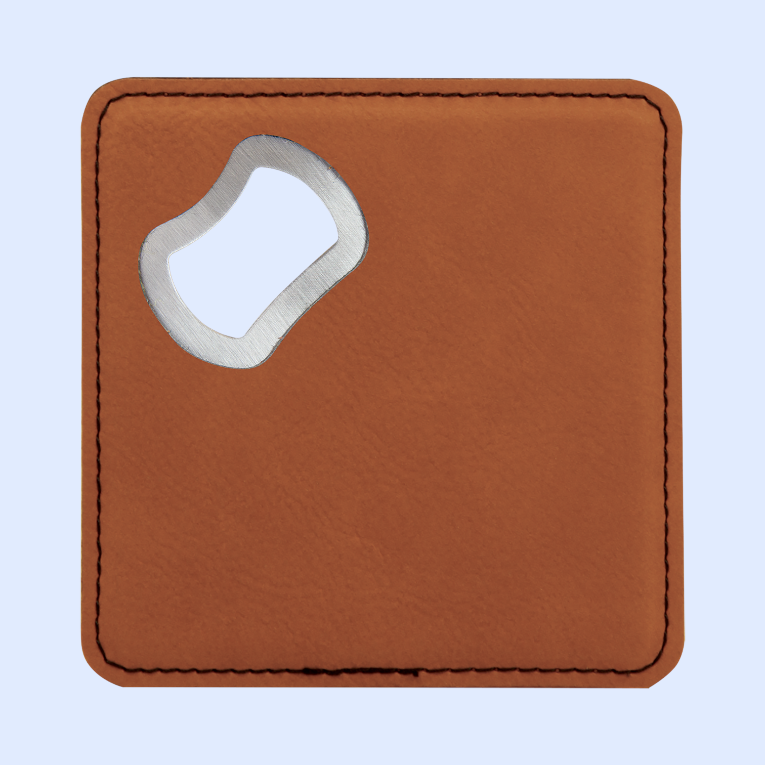 4x4 LASERABLE LEATHERETTE BOTTLE OPENER