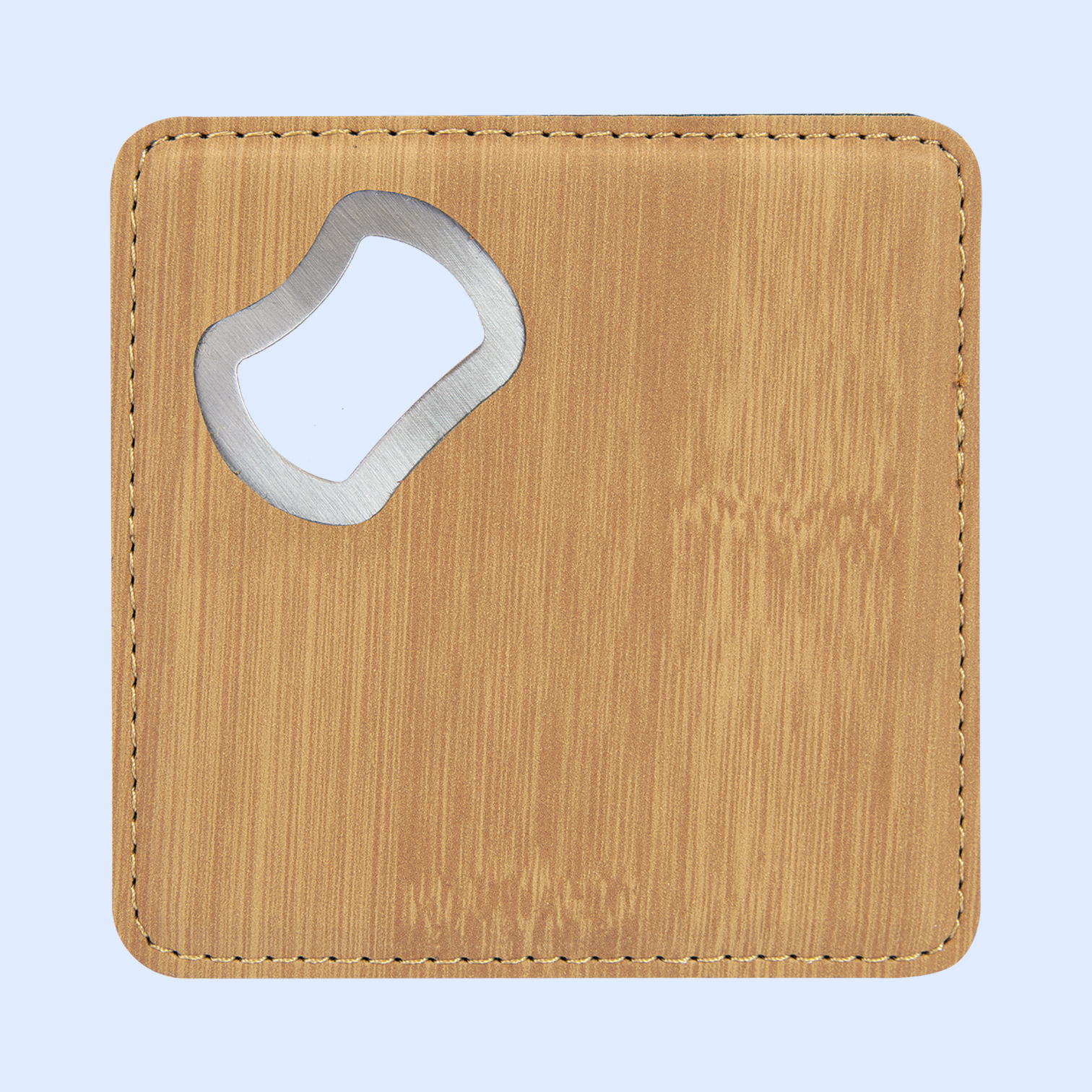 4x4 LASERABLE LEATHERETTE BOTTLE OPENER