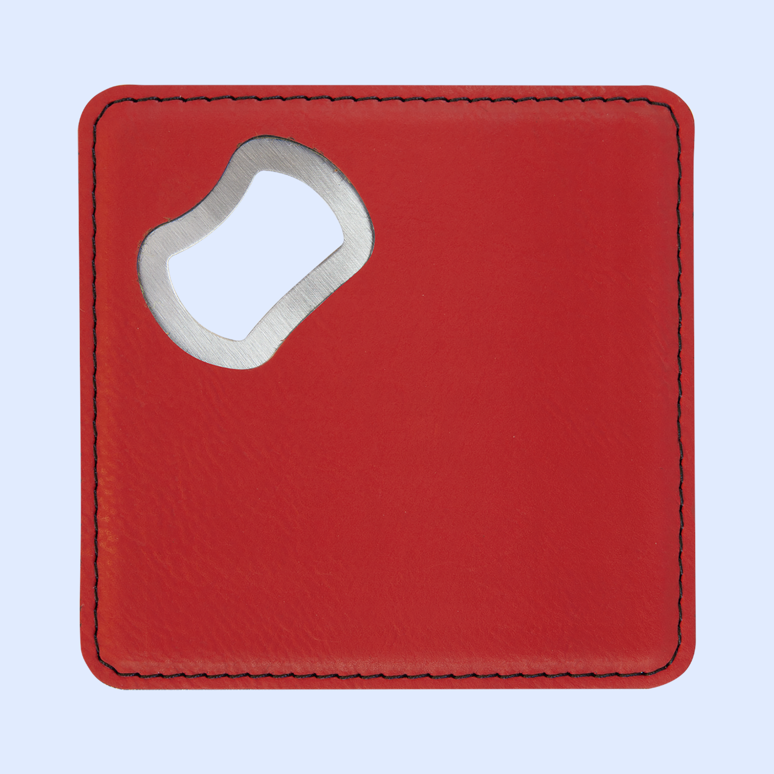 4x4 LASERABLE LEATHERETTE BOTTLE OPENER