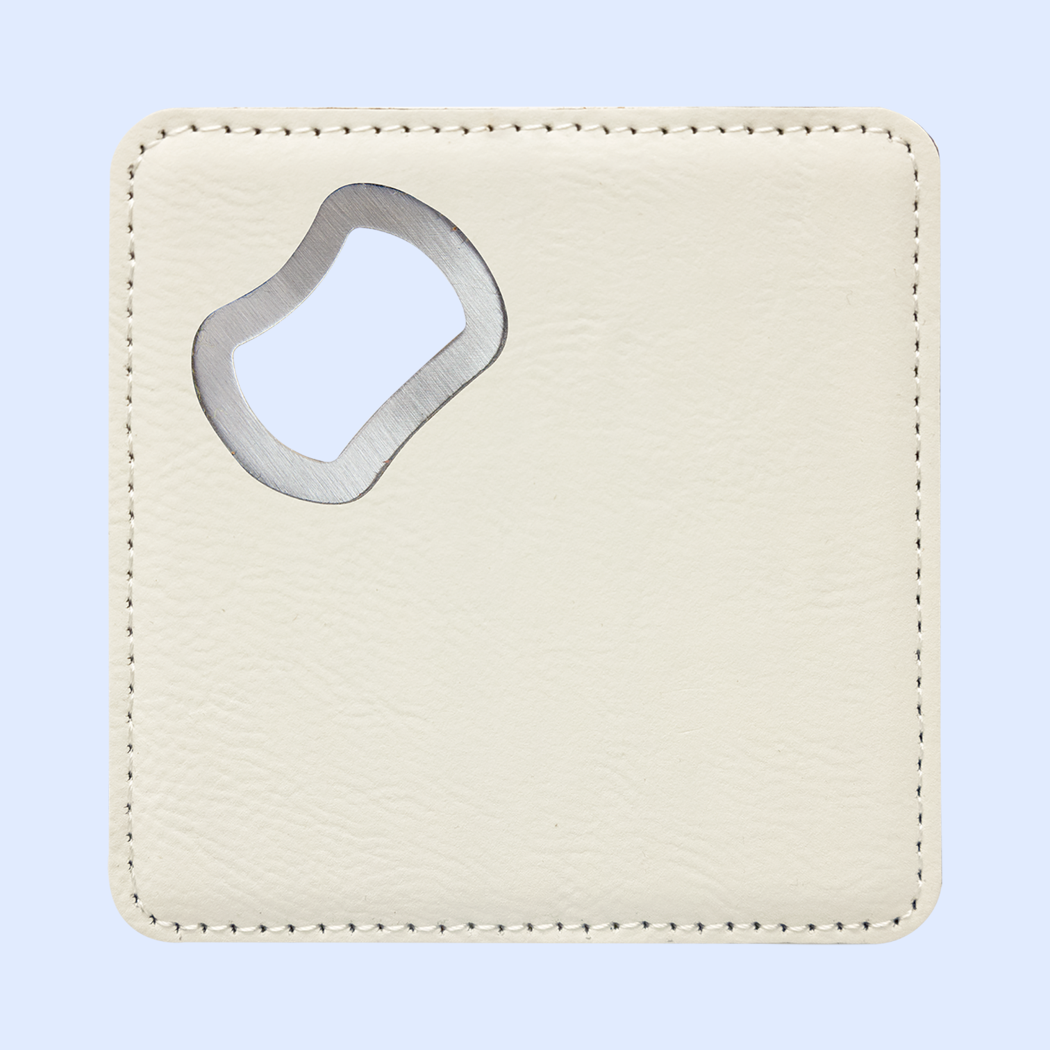 4x4 LASERABLE LEATHERETTE BOTTLE OPENER