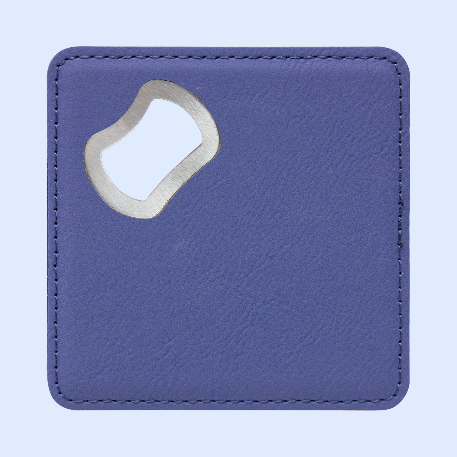 4x4 LASERABLE LEATHERETTE BOTTLE OPENER