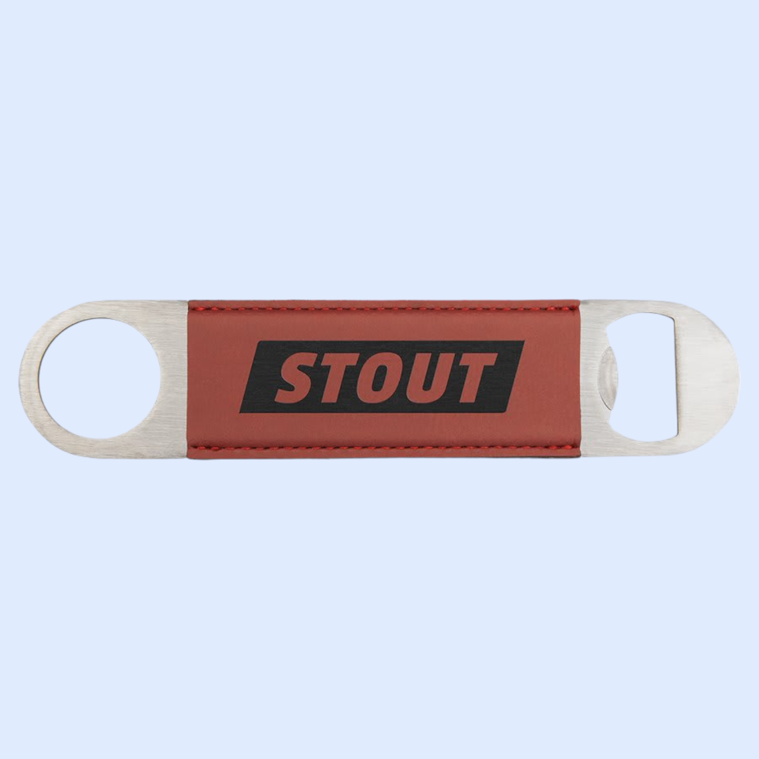 7" LASERABLE LEATHERETTE BOTTLE OPENER