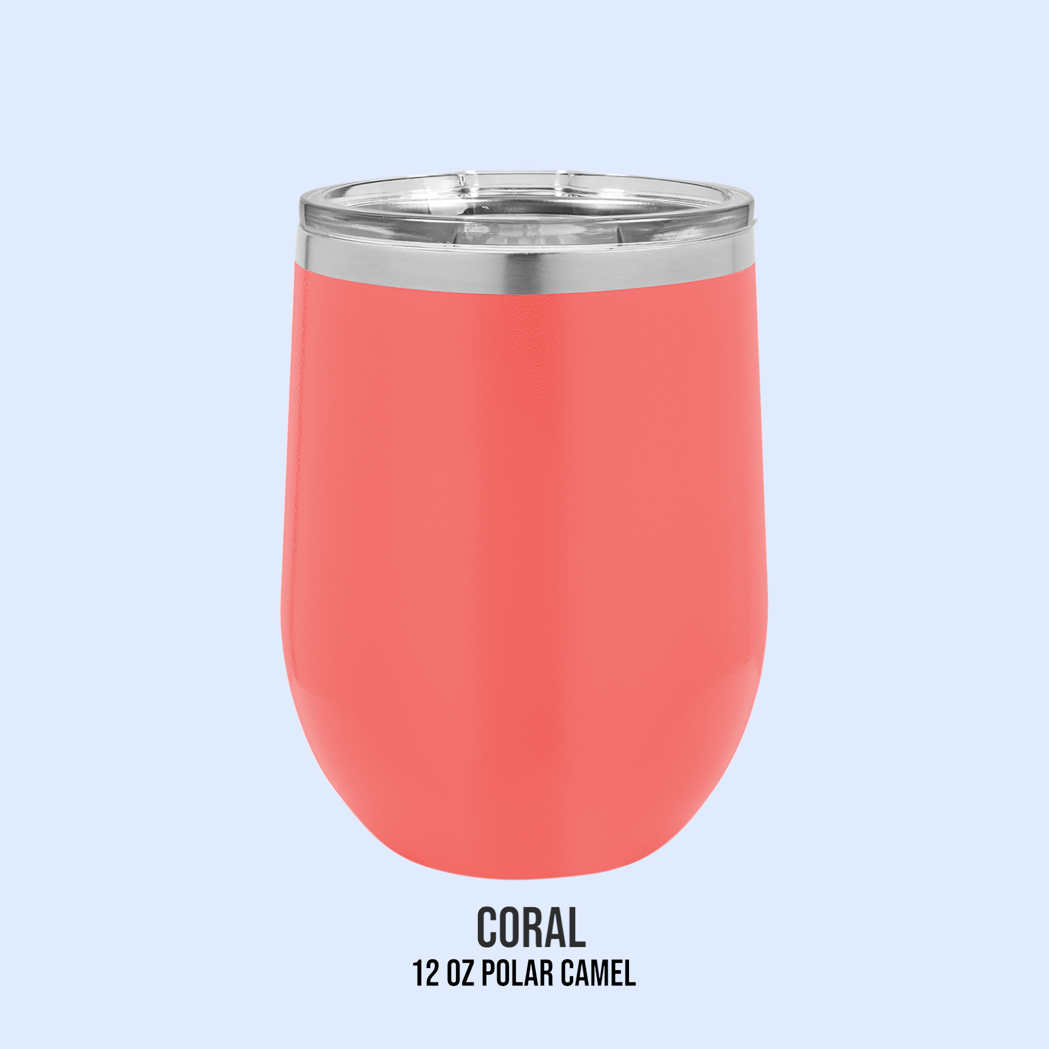 12 OZ POWDER COATED STEMLESS WINE CUPS