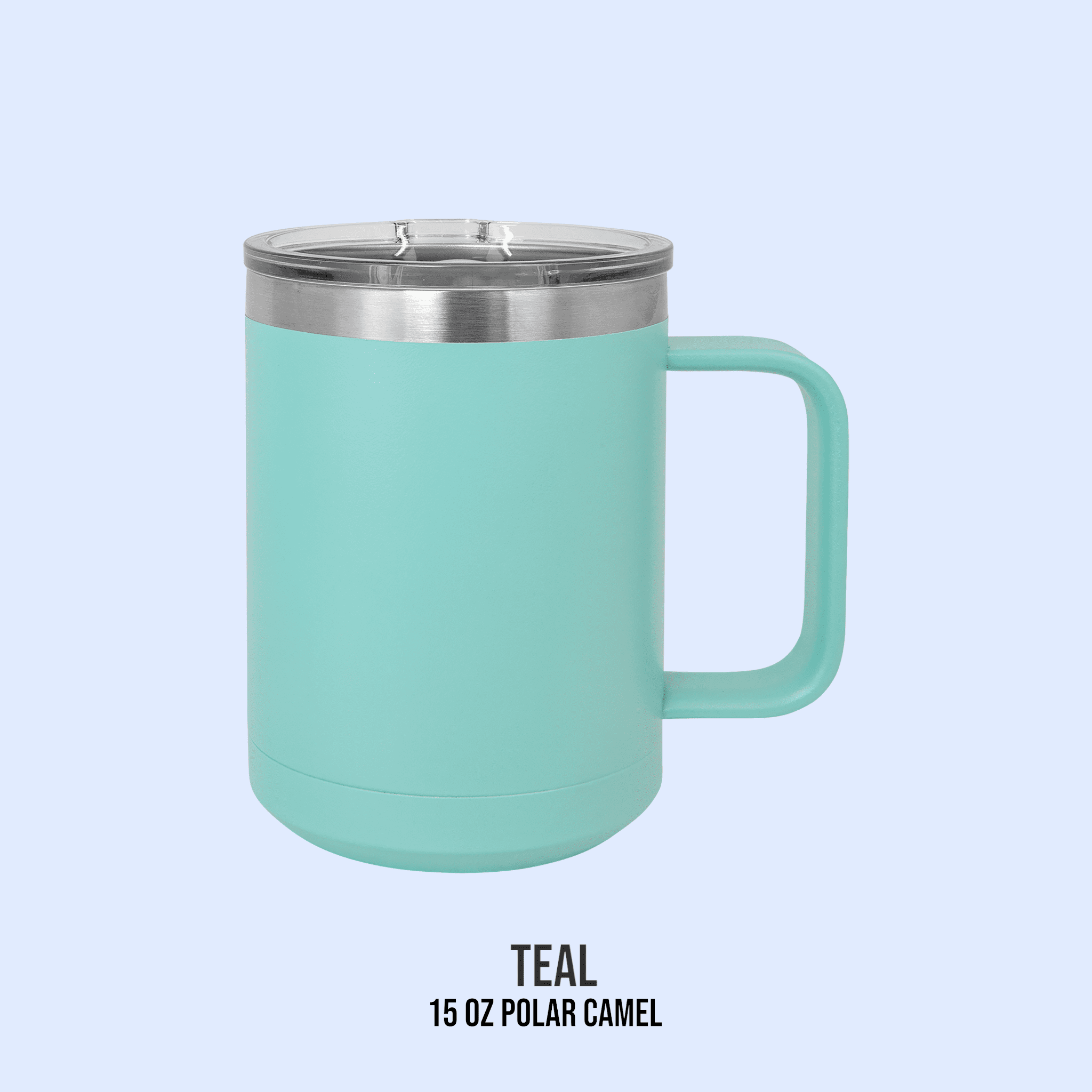 15 OZ POWDER COATED TRAVEL TUMBLERS