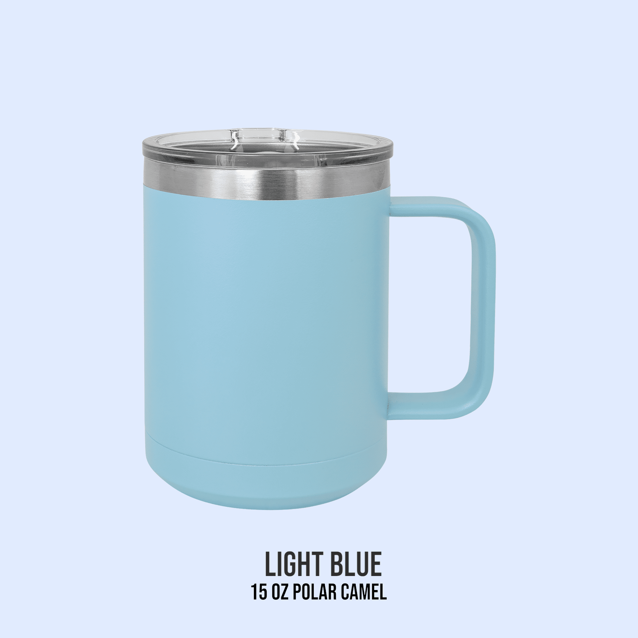 15 OZ POWDER COATED TRAVEL TUMBLERS