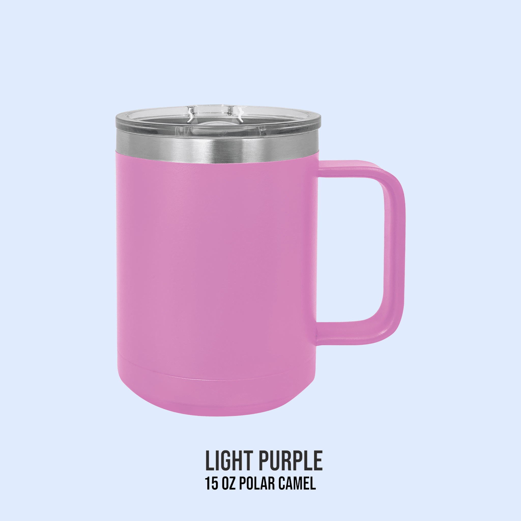 15 OZ POWDER COATED TRAVEL TUMBLERS
