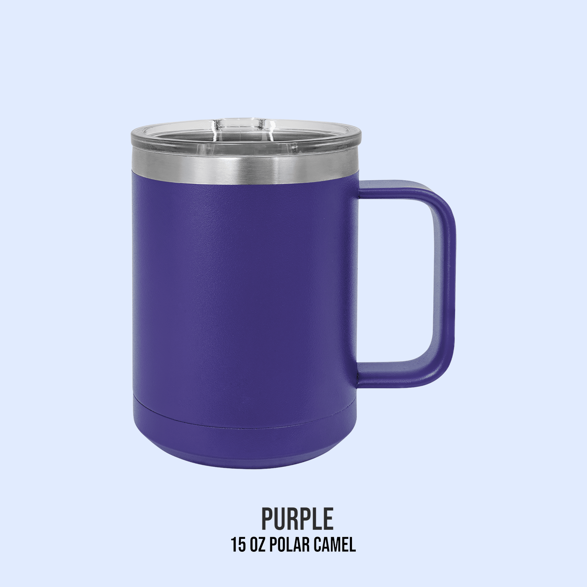 15 OZ POWDER COATED TRAVEL TUMBLERS