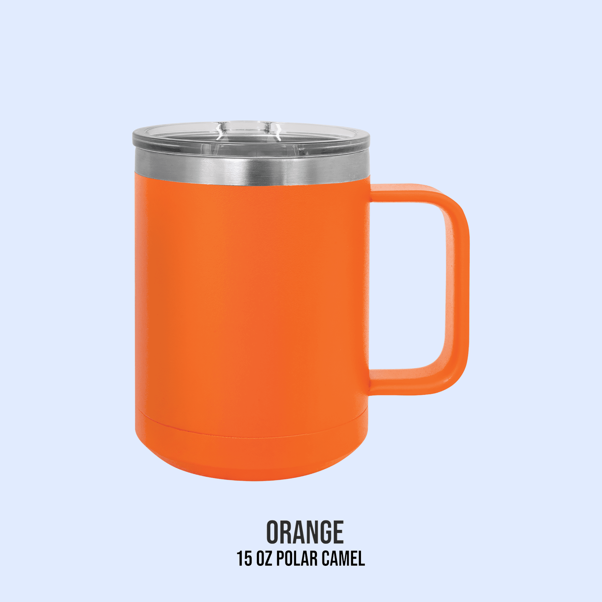 15 OZ POWDER COATED TRAVEL TUMBLERS