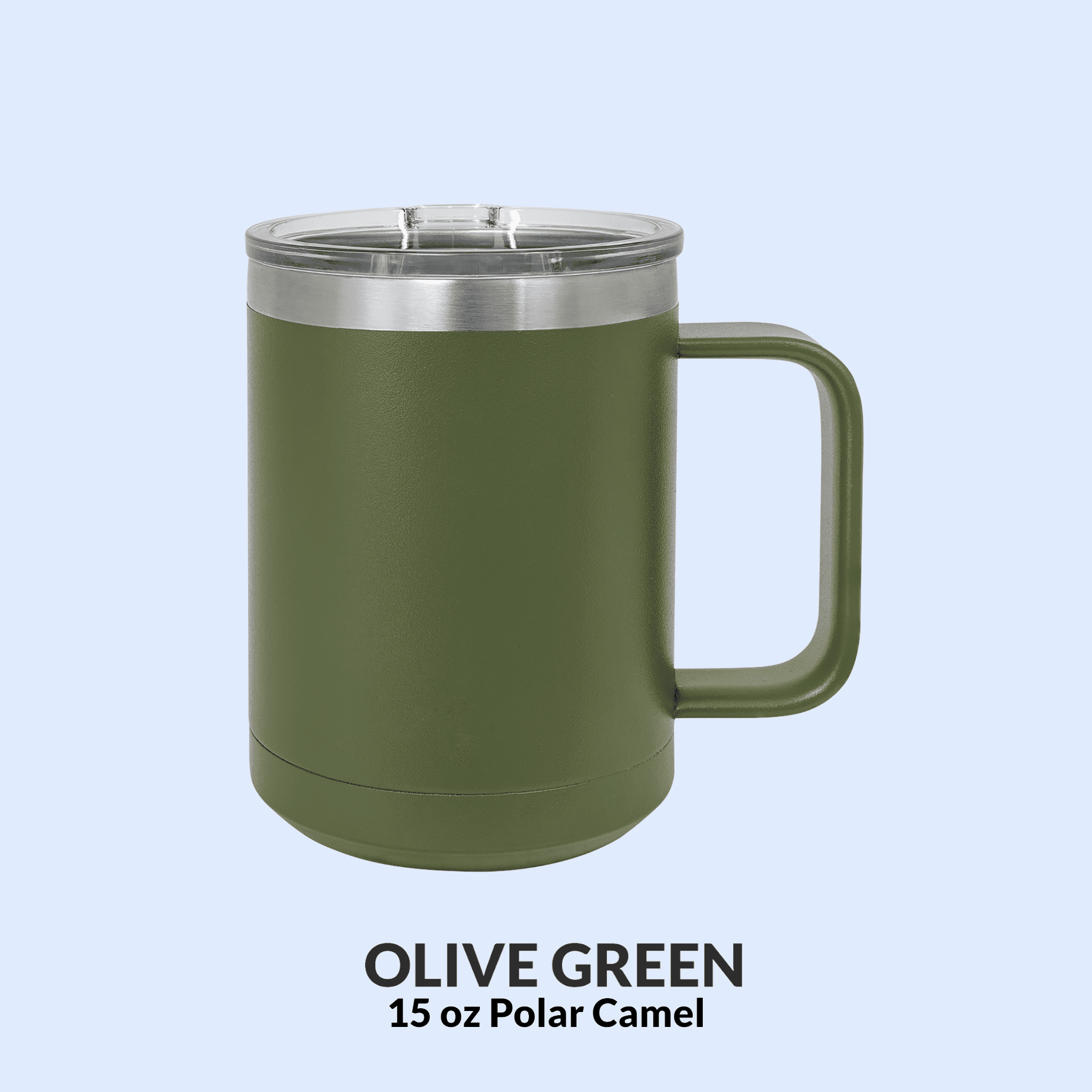15 OZ POWDER COATED TRAVEL TUMBLERS