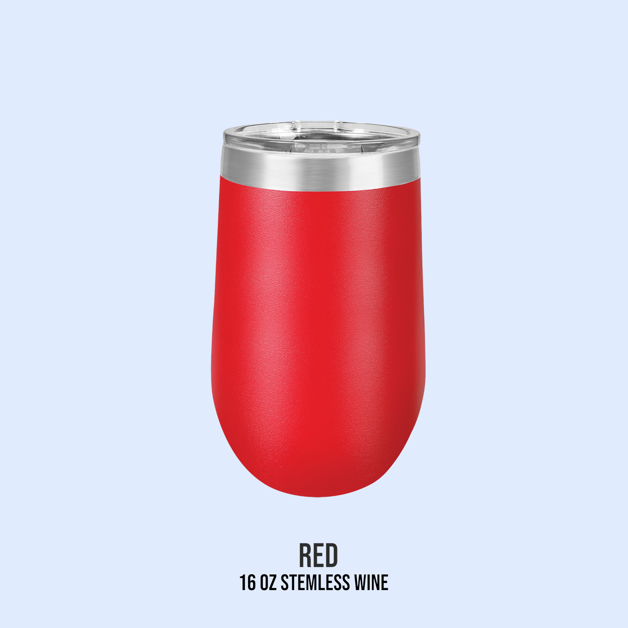 16 OZ POWDER COATED STEMLESS WINE CUPS