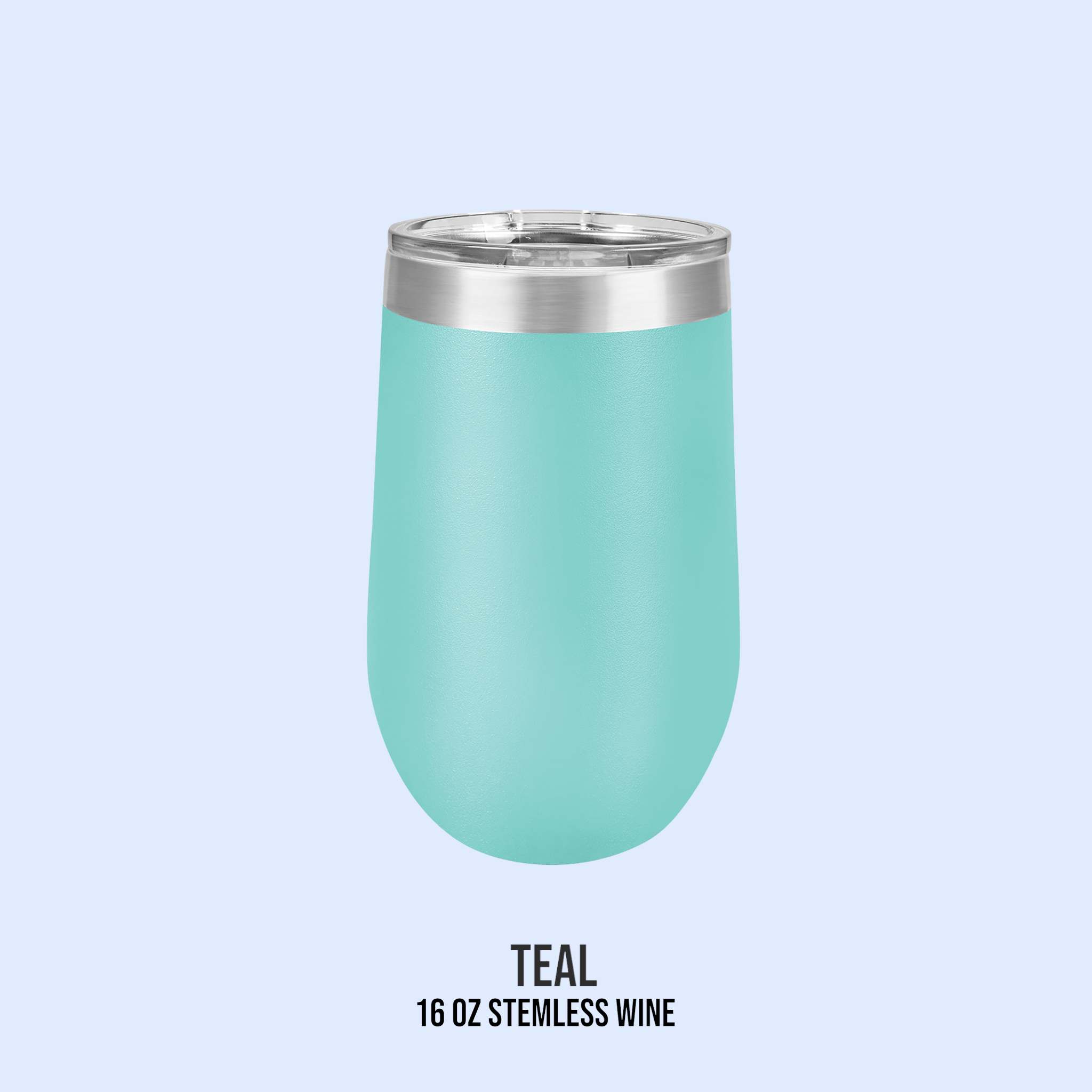 16 OZ POWDER COATED STEMLESS WINE CUPS