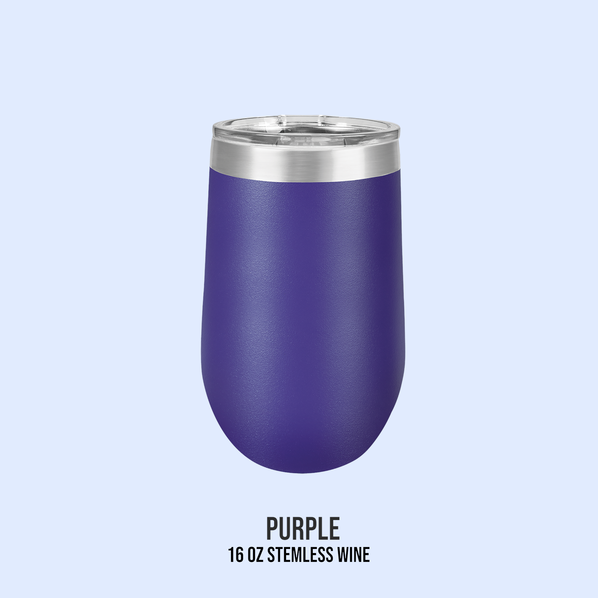 16 OZ POWDER COATED STEMLESS WINE CUPS
