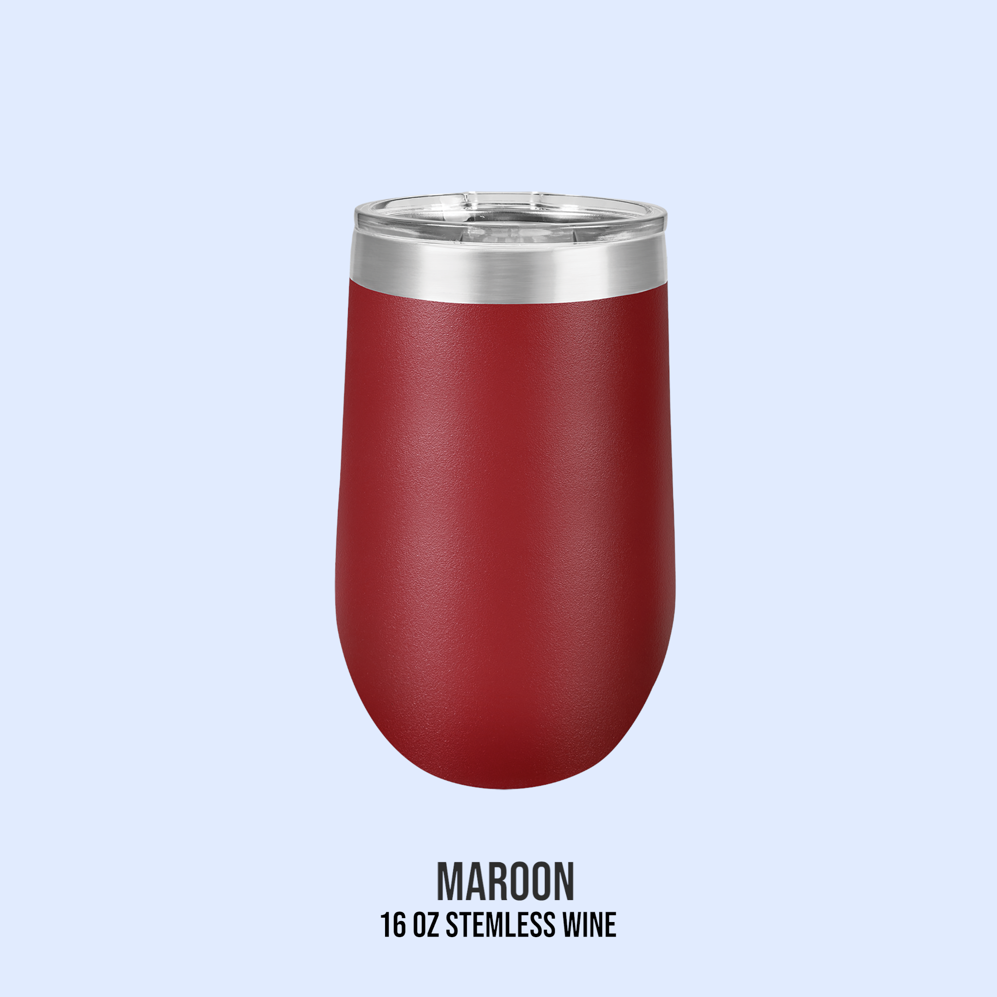16 OZ POWDER COATED STEMLESS WINE CUPS