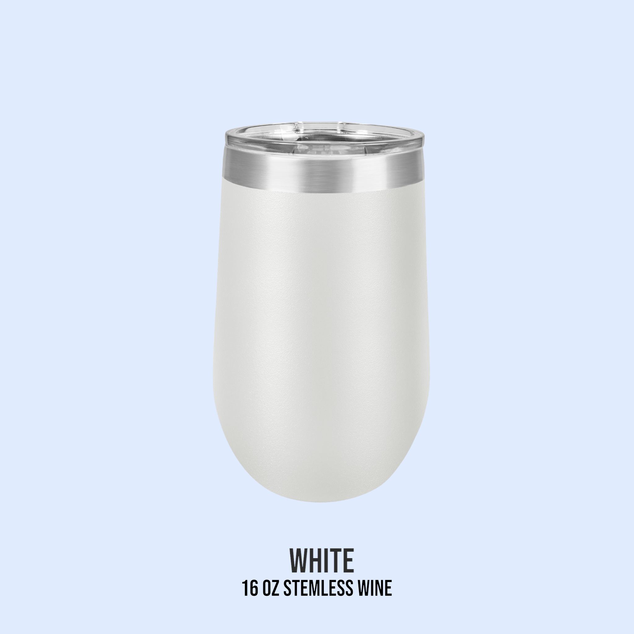16 OZ POWDER COATED STEMLESS WINE CUPS
