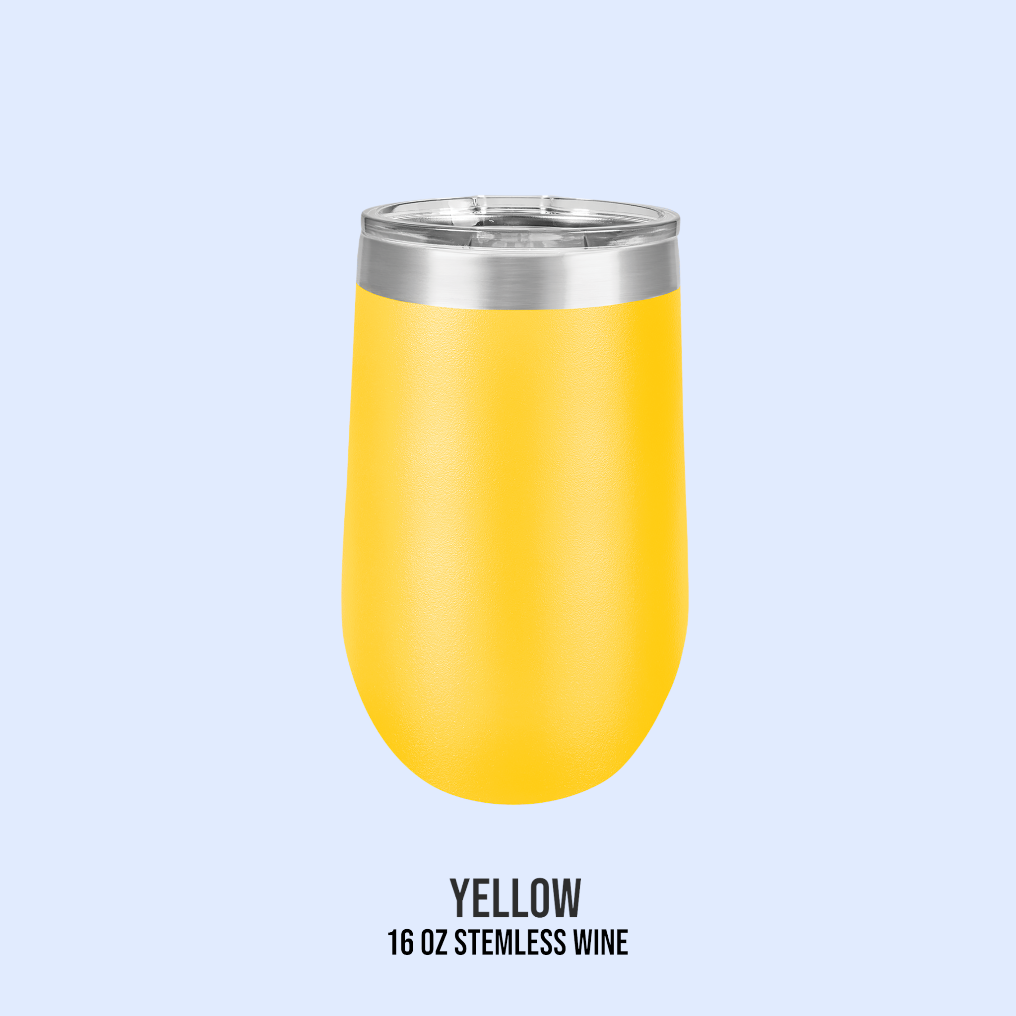 16 OZ POWDER COATED STEMLESS WINE CUPS