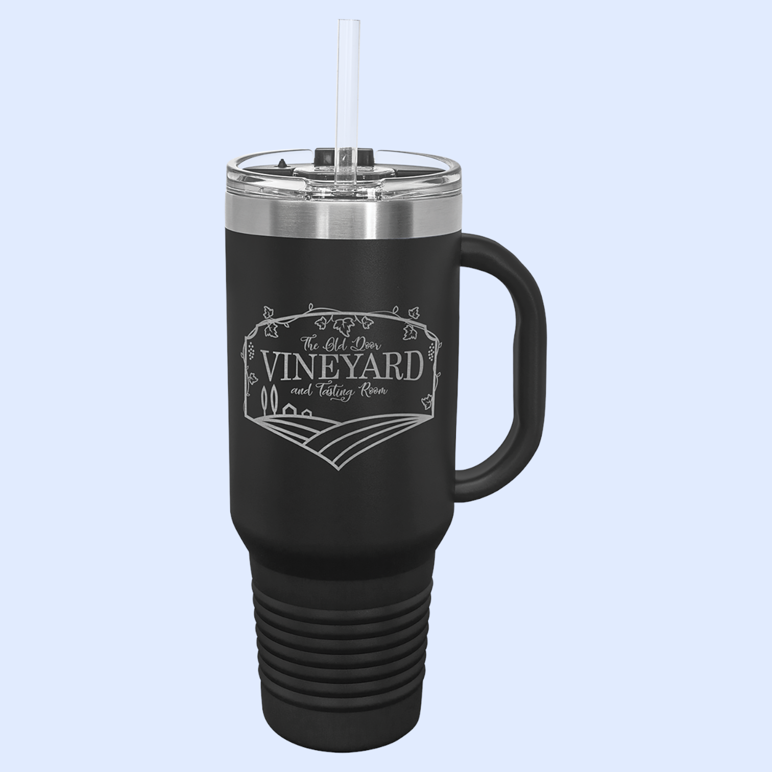 40 OZ POWDER COATED TRAVEL MUG