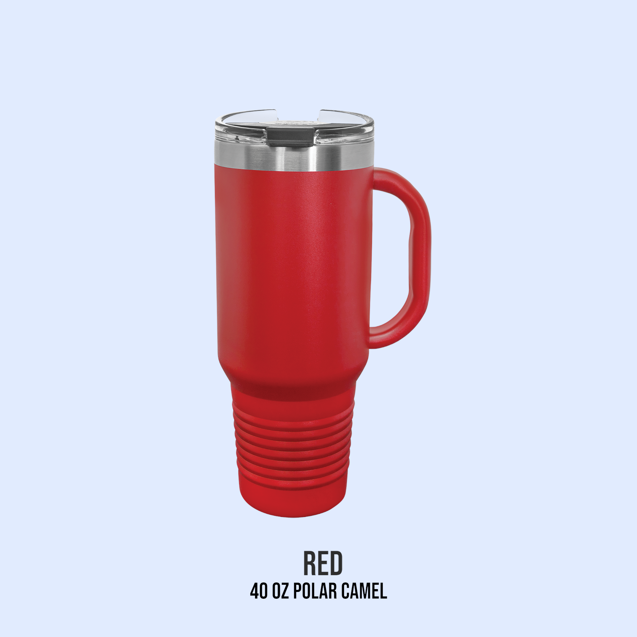 40 OZ POWDER COATED TRAVEL MUG