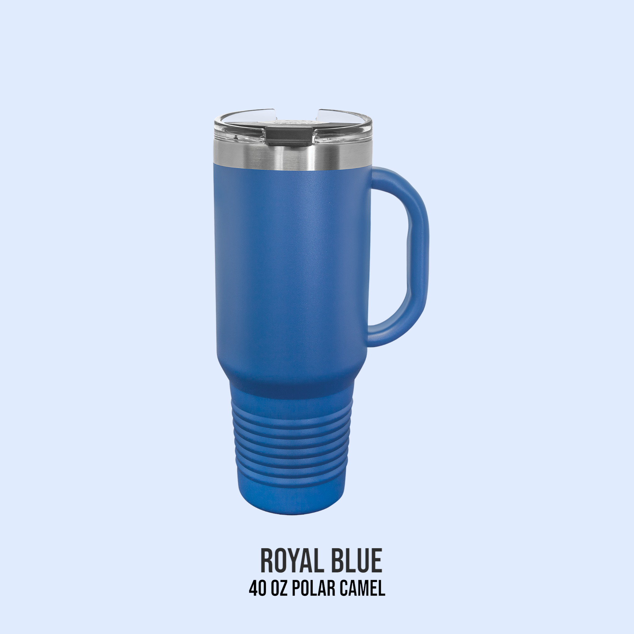 40 OZ POWDER COATED TRAVEL MUG
