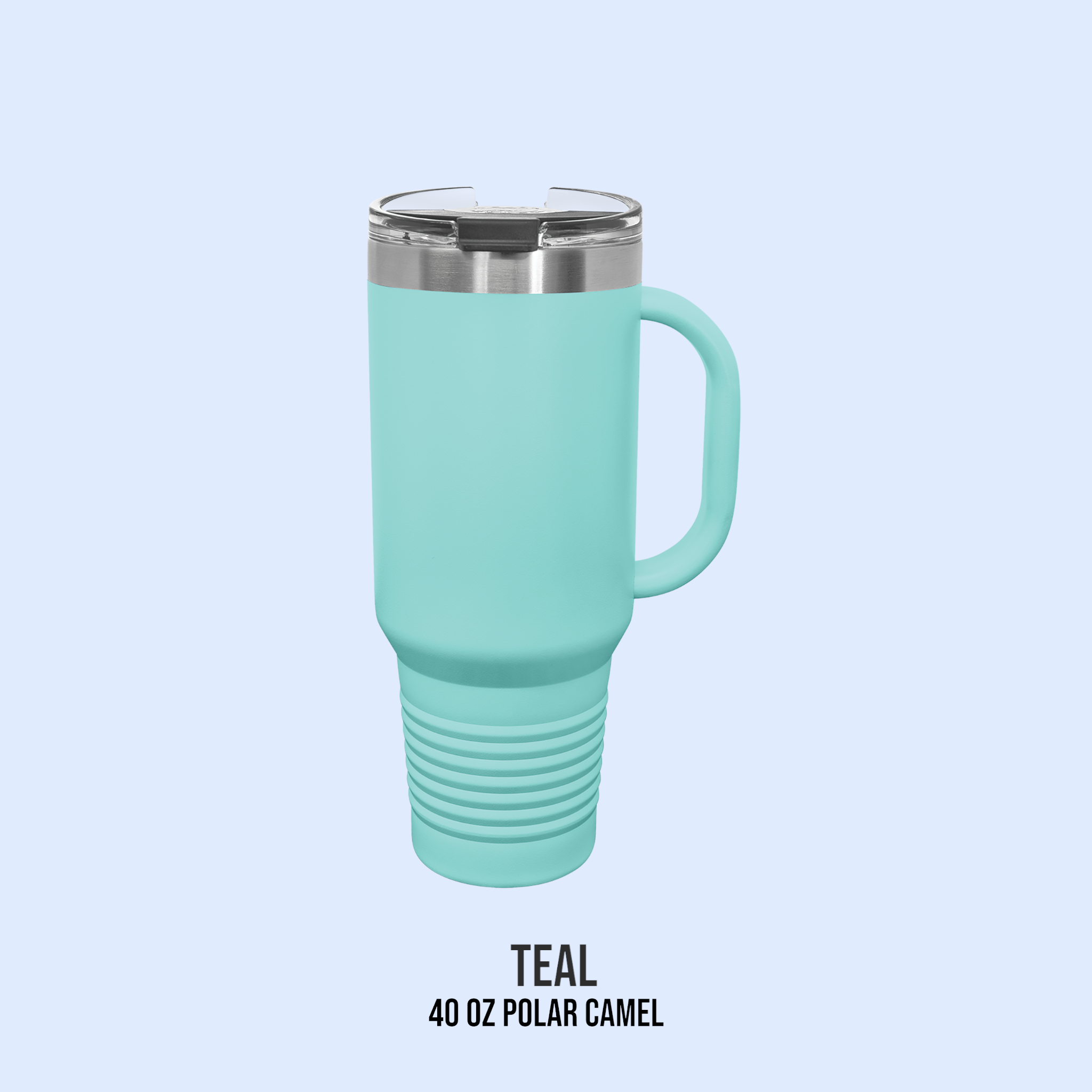 40 OZ POWDER COATED TRAVEL MUG