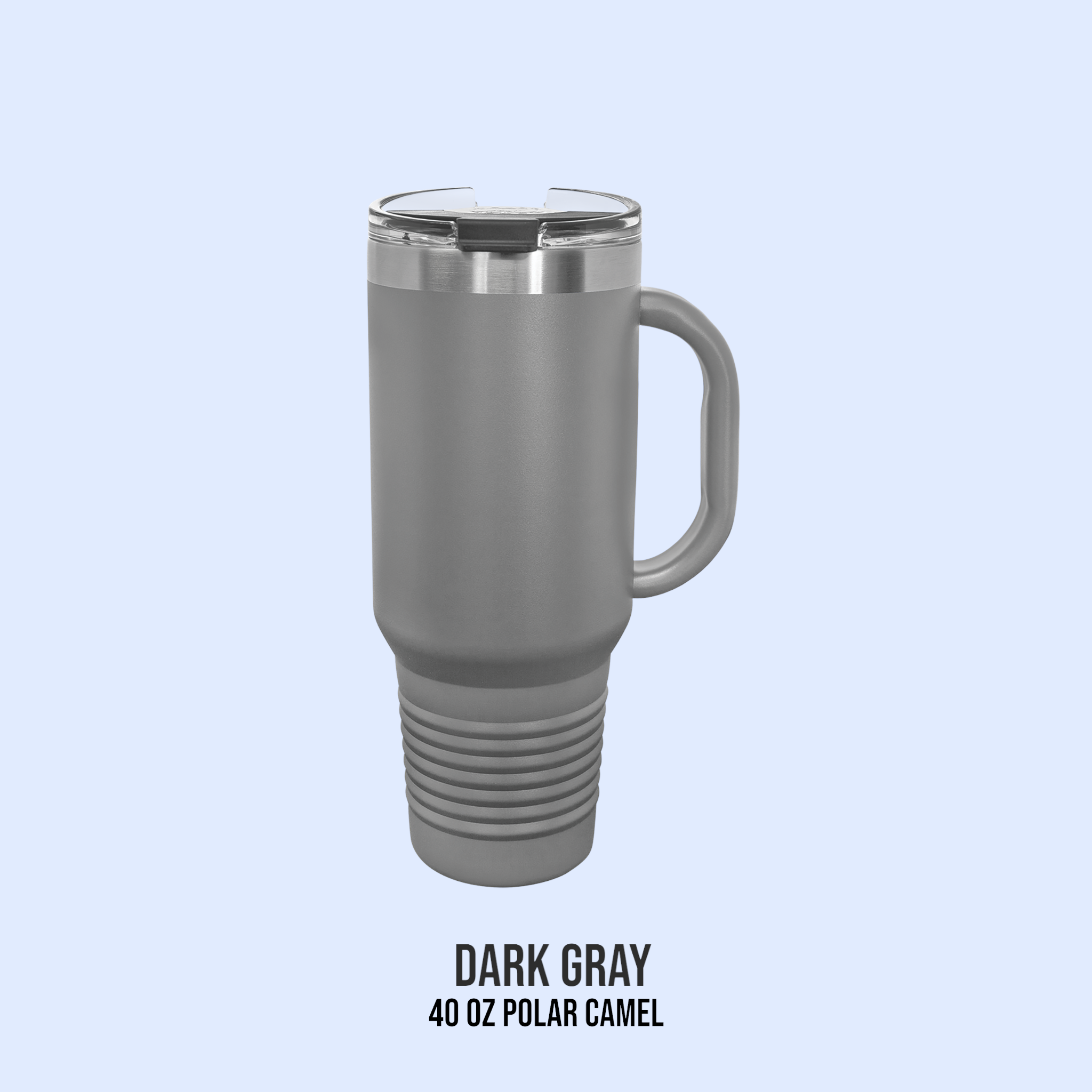 40 OZ POWDER COATED TRAVEL MUG