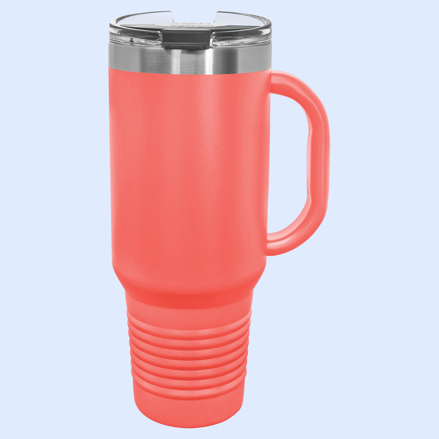 40 OZ POWDER COATED TRAVEL MUG