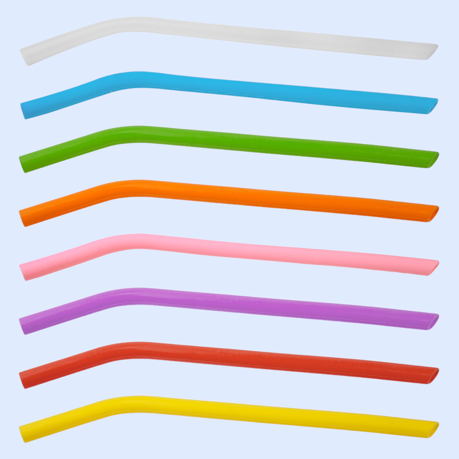 10 IN SILICONE STRAWS