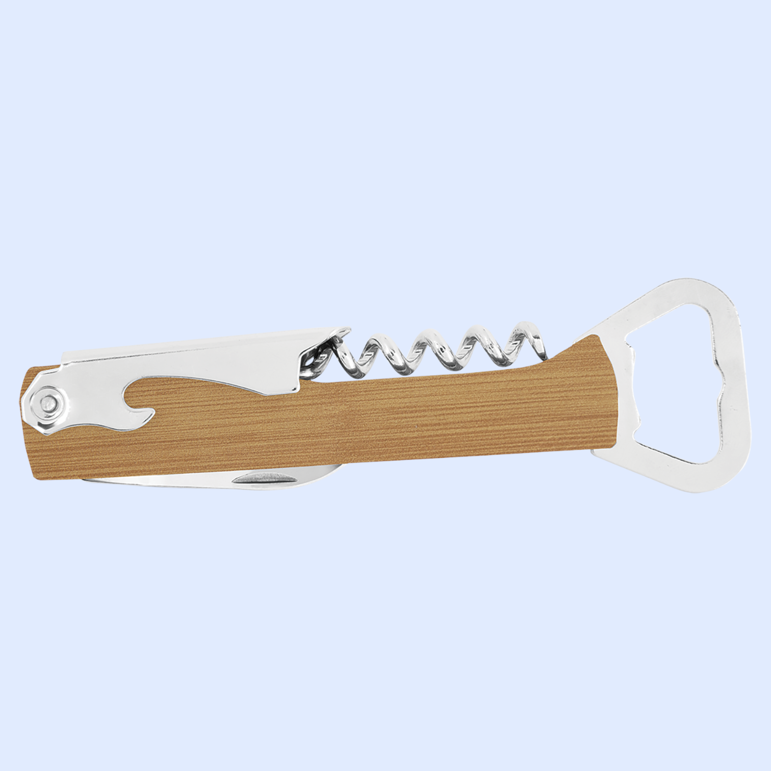 LASERABLE LEATHERETTE WINE BOTTLE OPENER