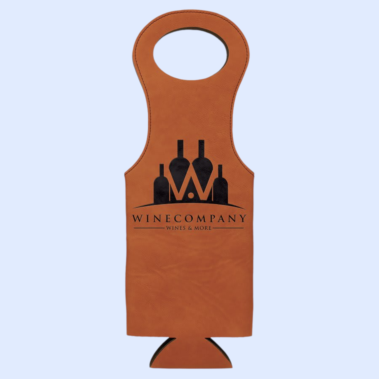 LASERABLE LEATHERETTE WINE GIFT BAG
