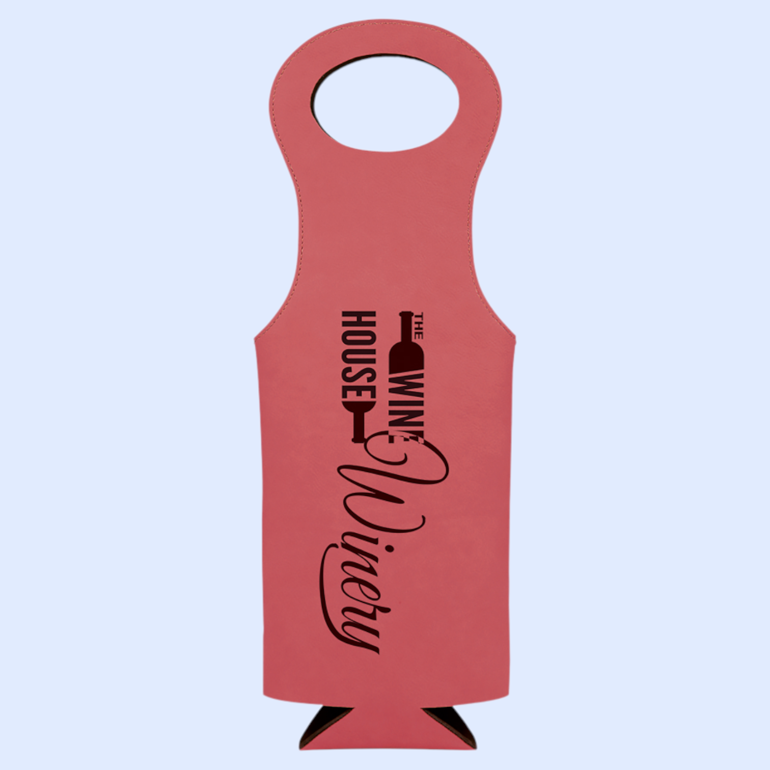LASERABLE LEATHERETTE WINE GIFT BAG