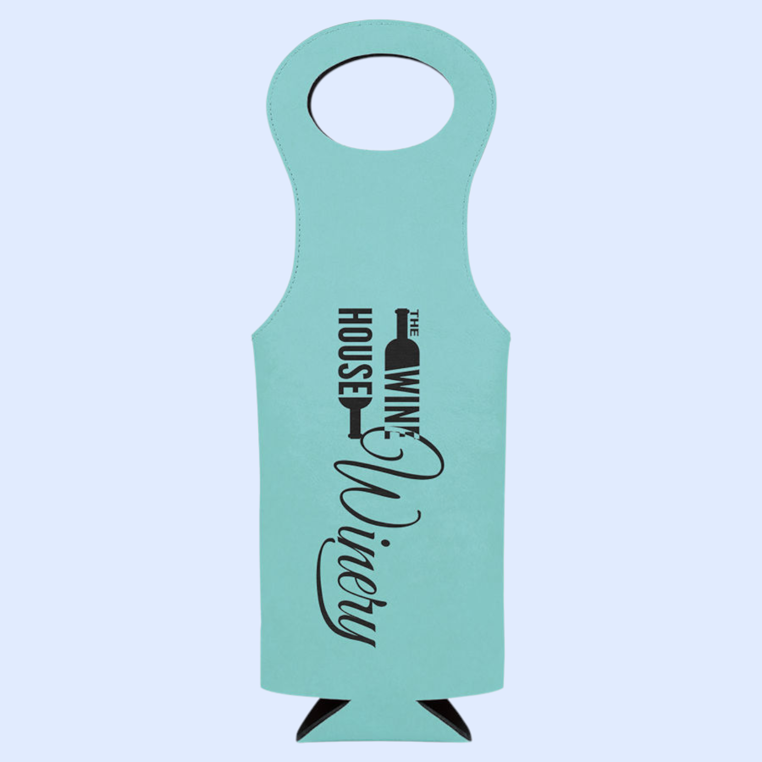 LASERABLE LEATHERETTE WINE GIFT BAG